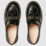グッチ GUCCI ウェブ ストライプ付き キッズ ローファー 662190 1PKE0 1063