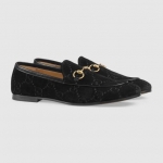グッチ GUCCI ヨルダーン GGベルベット ローファー ブラック 430088 9JT80 1000