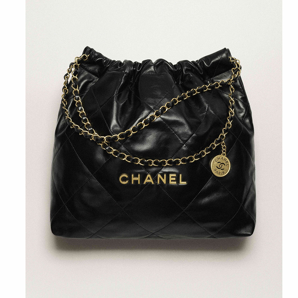 CHANEL デニムチェーン22バックミディアムステッチ AS3261 B16641 94305