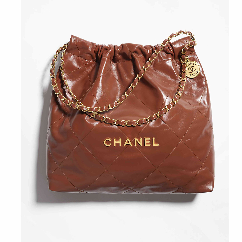 CHANEL デニムチェーン22バックミディアムステッチ AS3261 B08037 NY562