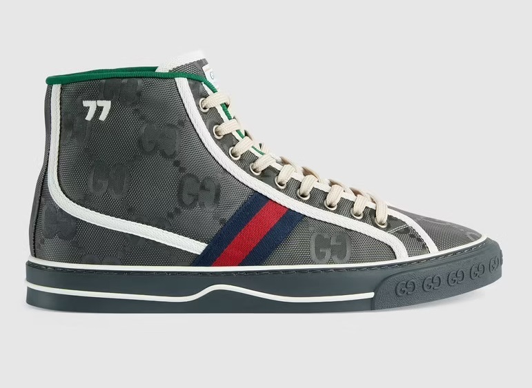 グッチ GUCCI GGパターン テニス1977レーベル*ハイトップスニーカー 628717 H9H80 1162