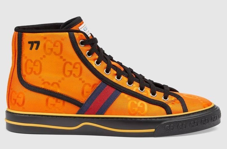 グッチ GUCCI GGパターン テニス1977レーベル*ハイトップスニーカー 628717 H9H80 7575