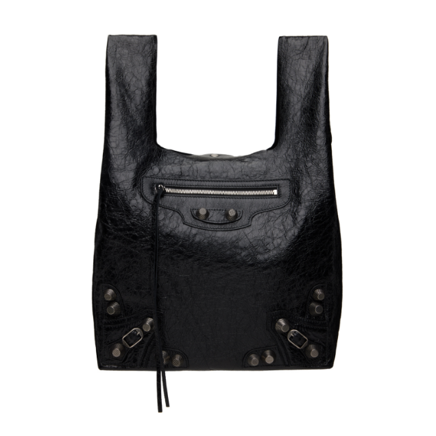 BALENCIAGA Le Cagoleレザートートバッグ ブラック 780976210KR1000