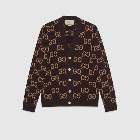 グッチ GGウール ジャカード カーディガン 694758 XKCC5 6385