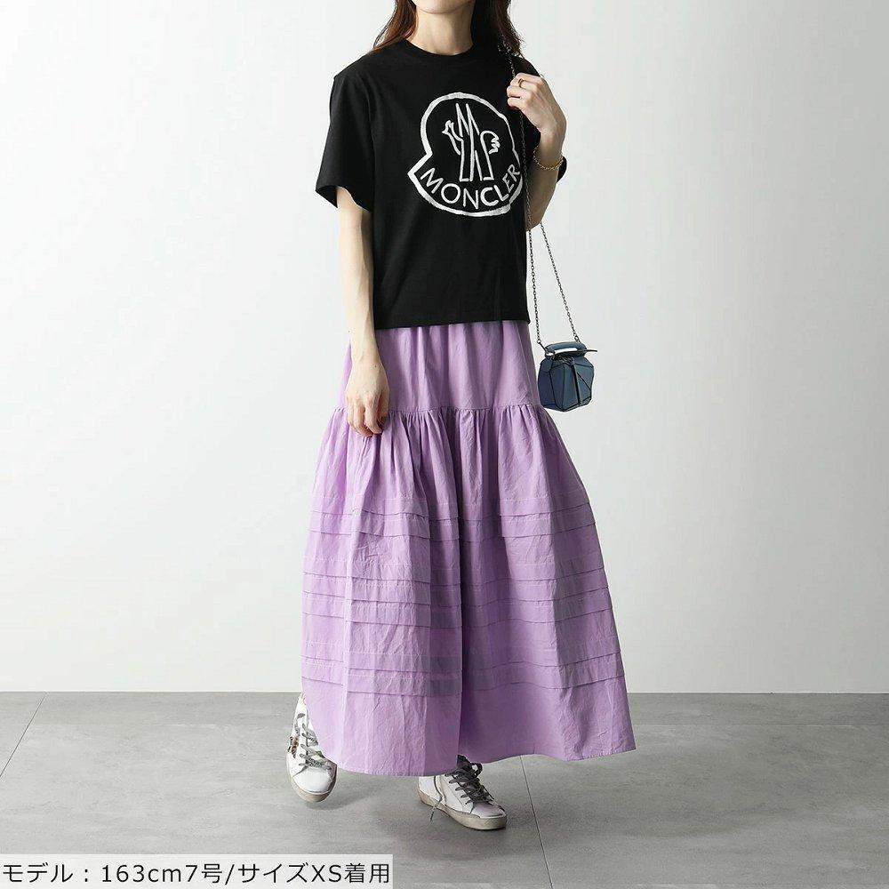 モンクレール 半袖 Tシャツ レディース クルーネック コットン カットソー ロゴT 8C00009 829FB