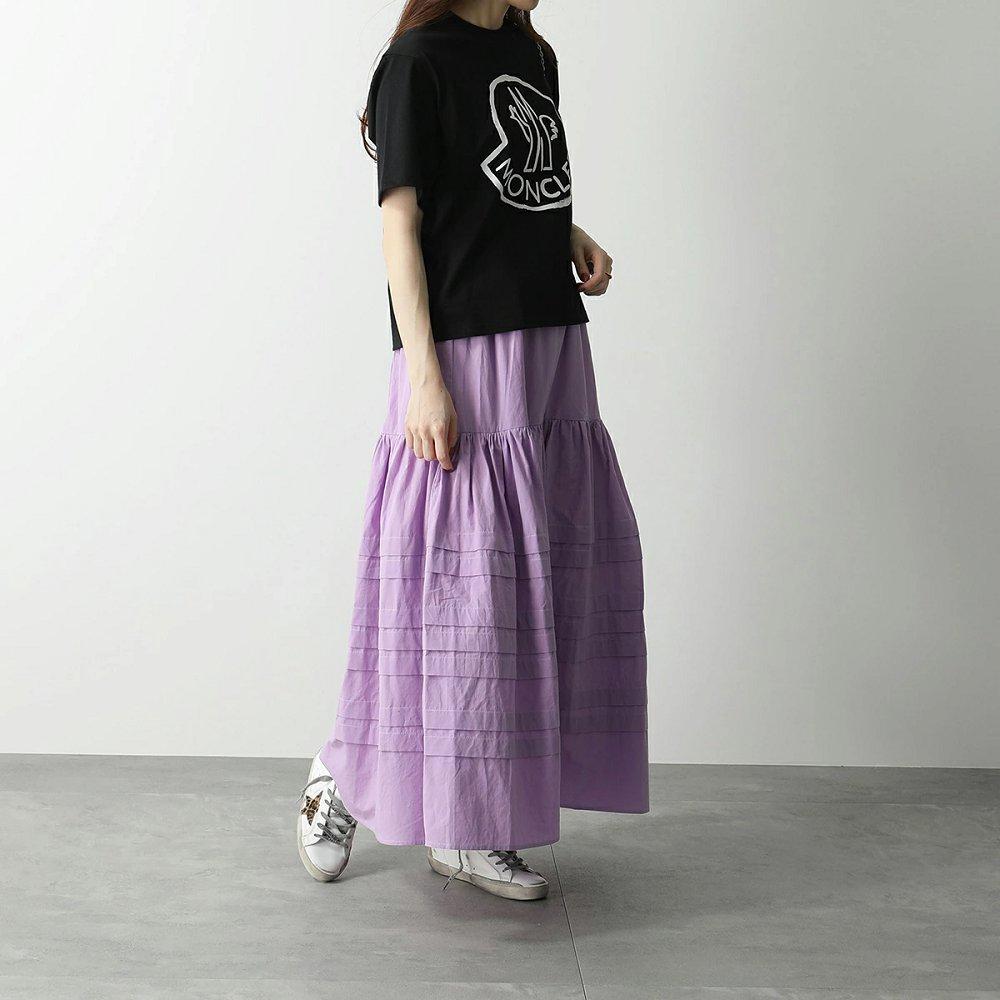 モンクレール 半袖 Tシャツ レディース クルーネック コットン カットソー ロゴT 8C00009 829FB