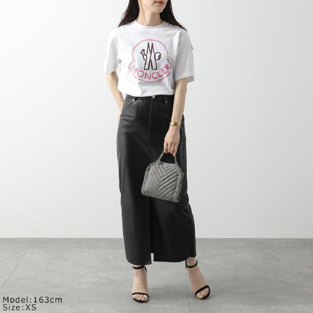 モンクレール 半袖 Tシャツ レディース クルーネック コットン カットソー ロゴT 8C00009 829FB