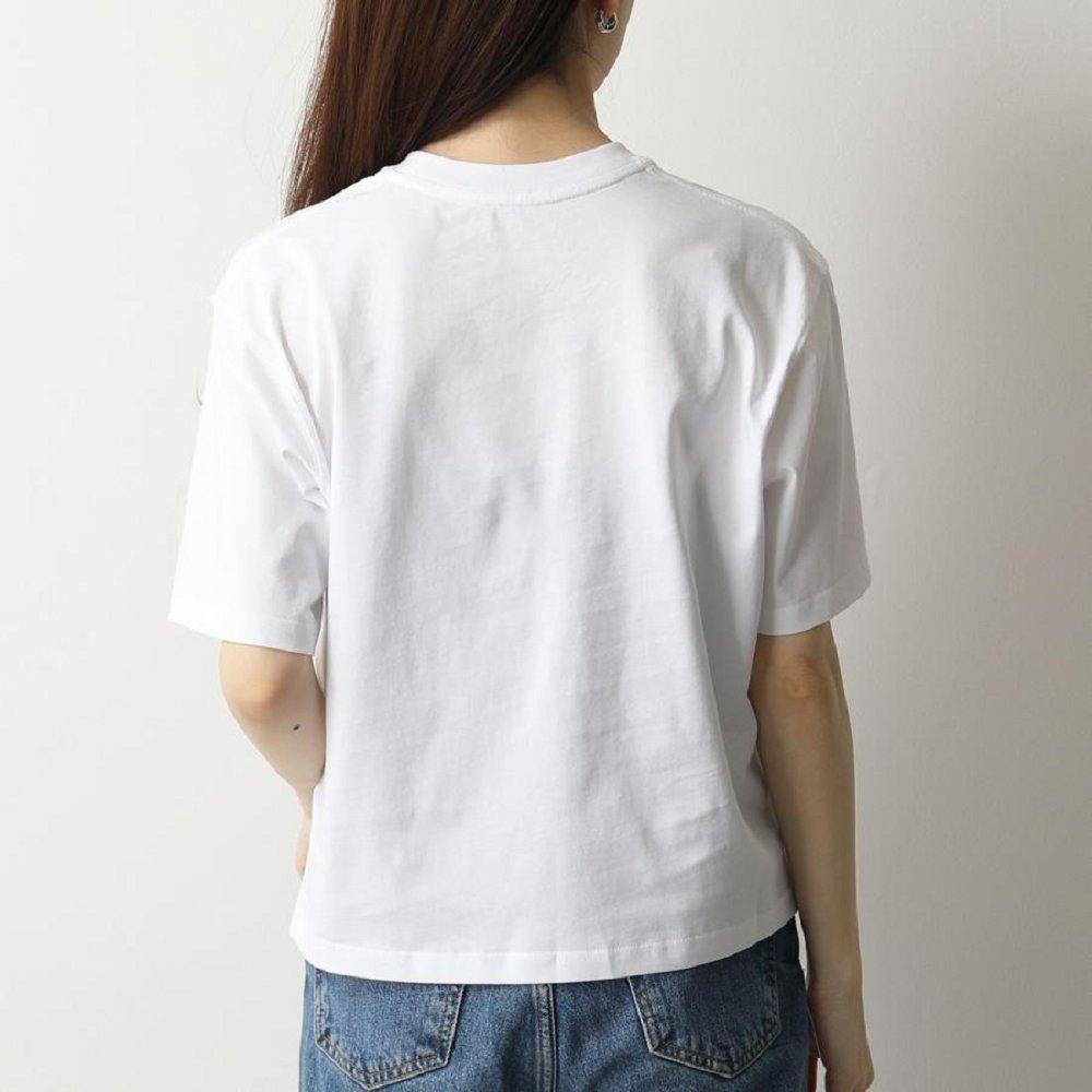モンクレール 半袖 Tシャツ レディース クルーネック コットン カットソー ロゴT 8C00009 829FB