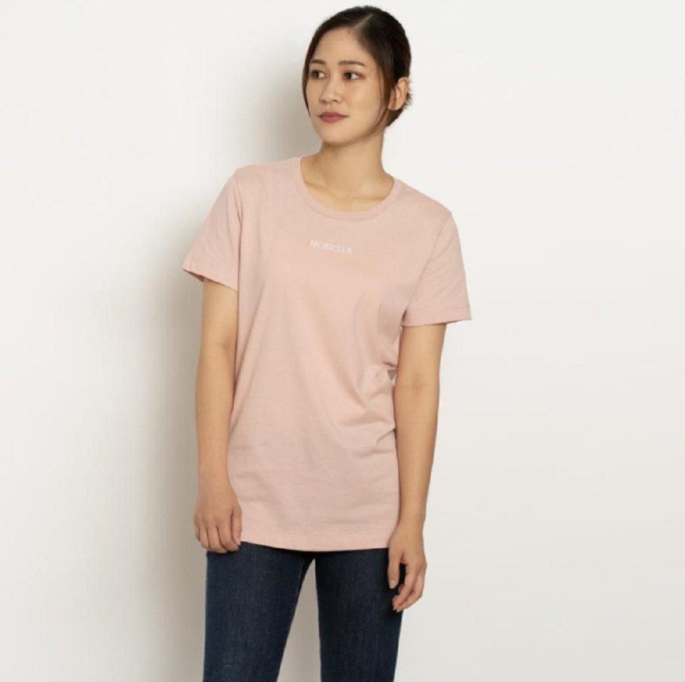 モンクレール Tシャツ 半袖 カットソー クルーネック コットン レディース 8C7A610 829FB