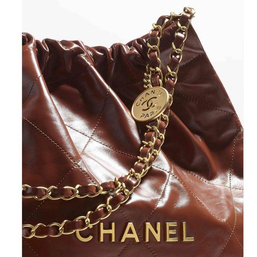 CHANEL デニムチェーン22バックミディアムステッチ AS3261 B08037 NY562