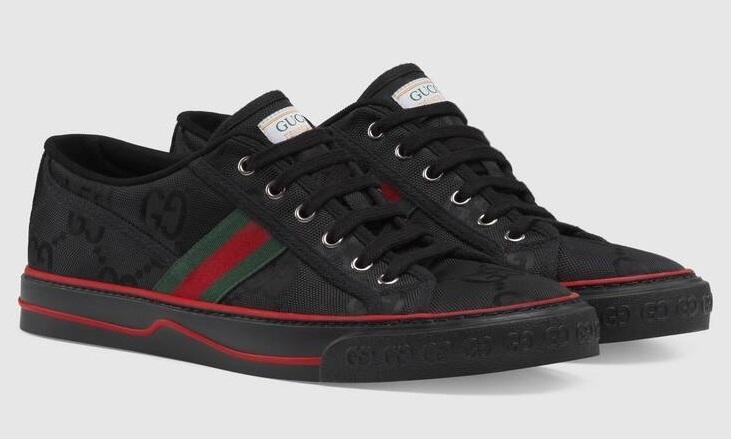 GUCCI GGパターン ウェブストライプ ロートップ スニーカー 628709 H9H70 7572