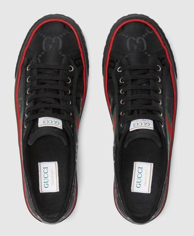 GUCCI GGパターン ウェブストライプ ロートップ スニーカー 628709 H9H70 7572