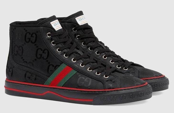 グッチ GUCCI GGパターン テニス1977レーベル*ハイトップスニーカー 628717 H9H80 1074