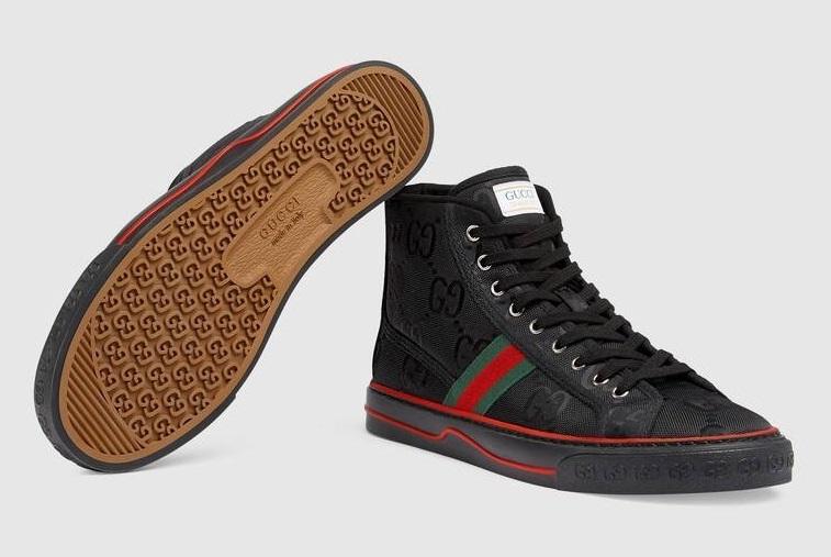 グッチ GUCCI GGパターン テニス1977レーベル*ハイトップスニーカー 628717 H9H80 1074