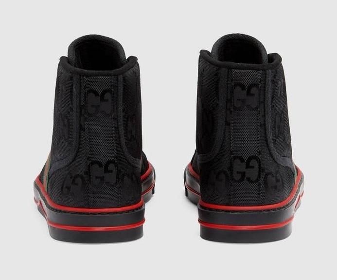 グッチ GUCCI GGパターン テニス1977レーベル*ハイトップスニーカー 628717 H9H80 1074