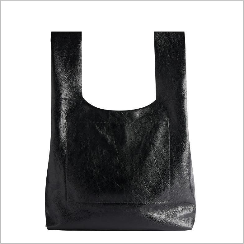 BALENCIAGA Le Cagoleレザートートバッグ ブラック 780976210KR1000