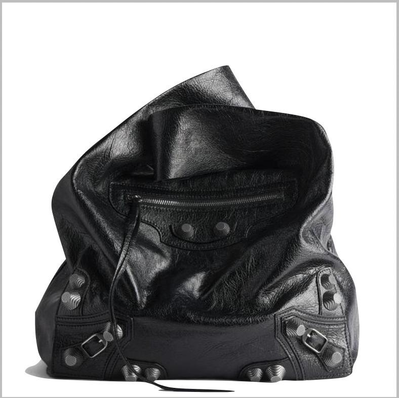 BALENCIAGA Le Cagoleレザートートバッグ ブラック 780976210KR1000