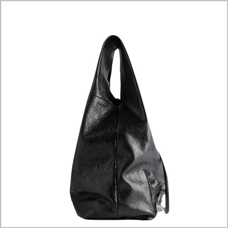 BALENCIAGA Le Cagoleレザートートバッグ ブラック 780976210KR1000