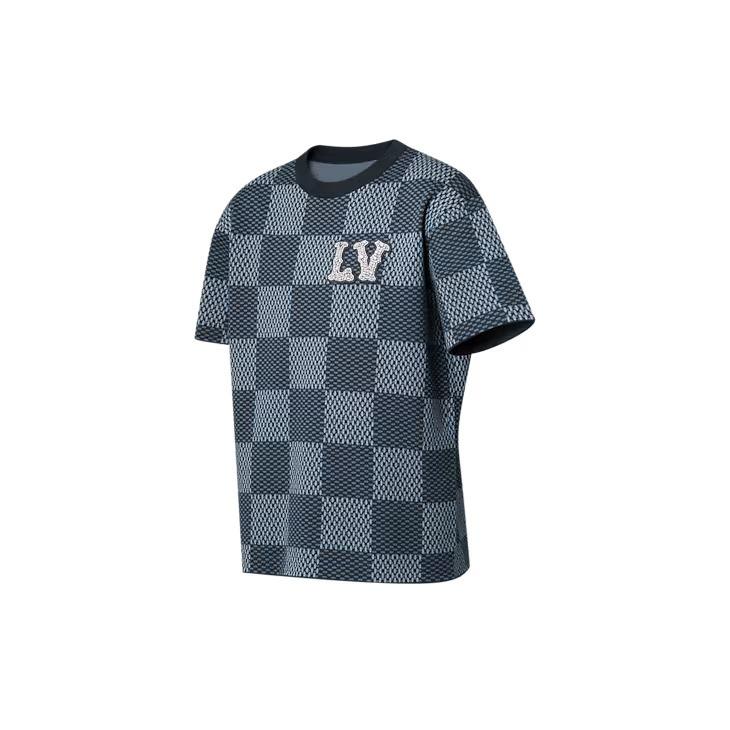 ルイヴィトン ダミエ クルーネックウィズ LVストラスパッチ 1AGHTI