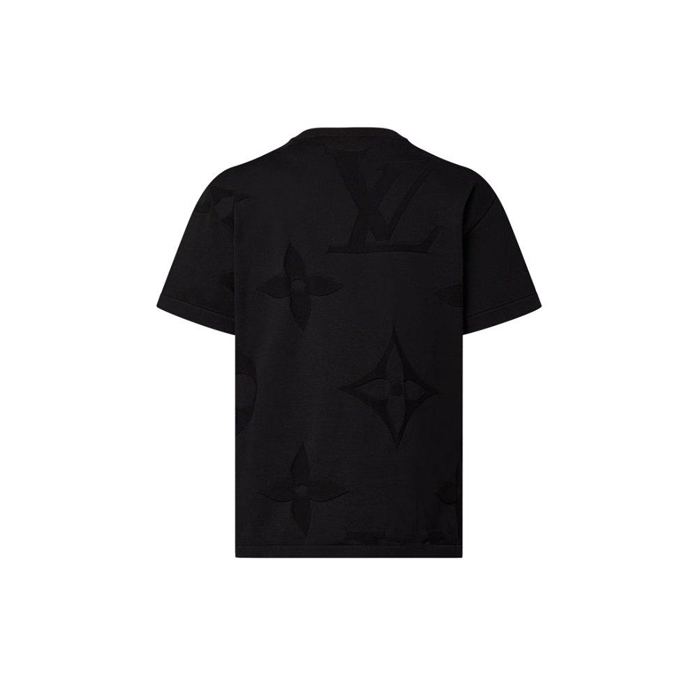 ルイヴィトン激安 ショートスリーブコットン モノグラム クルーネック 半袖Ｔシャツ 1AFYEY