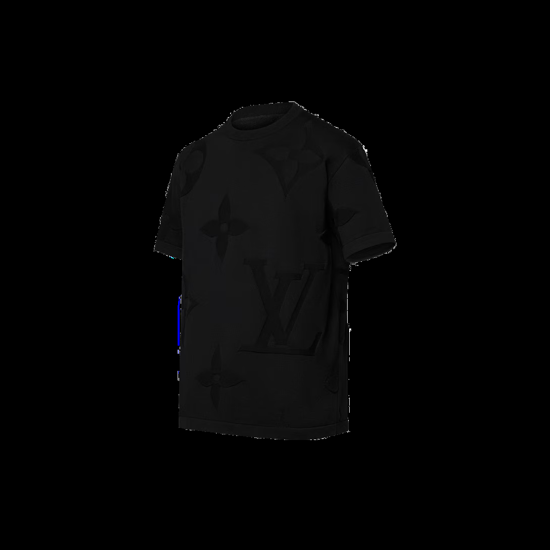 ルイヴィトン激安 ショートスリーブコットン モノグラム クルーネック 半袖Ｔシャツ 1AFYEY