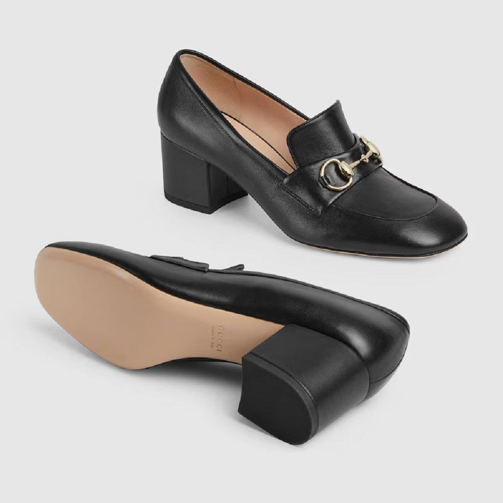 グッチ ホースビット付き ウィメンズ ローファーパンプス 832443 BKO00 1000