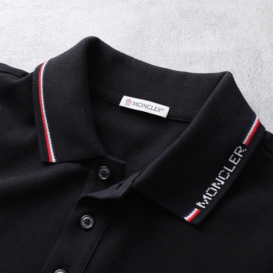 モンクレール ポロシャツ SS POLO メンズ 半袖 アイコンパッチ 鹿の子 ロゴ トリコロールライン 8A00012 84556