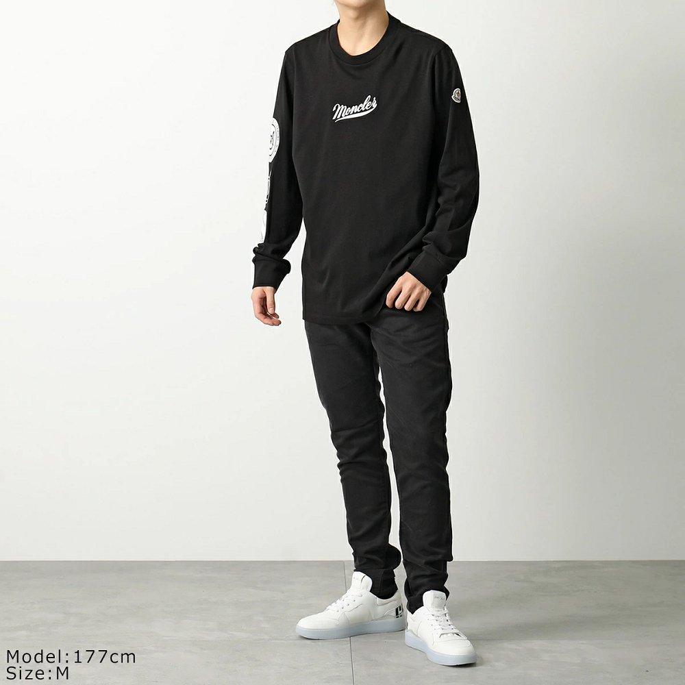 モンクレール 長袖Tシャツ メンズ ロングスリーブ ロンT ロゴ クルーネック コットン 8D00001 8390T