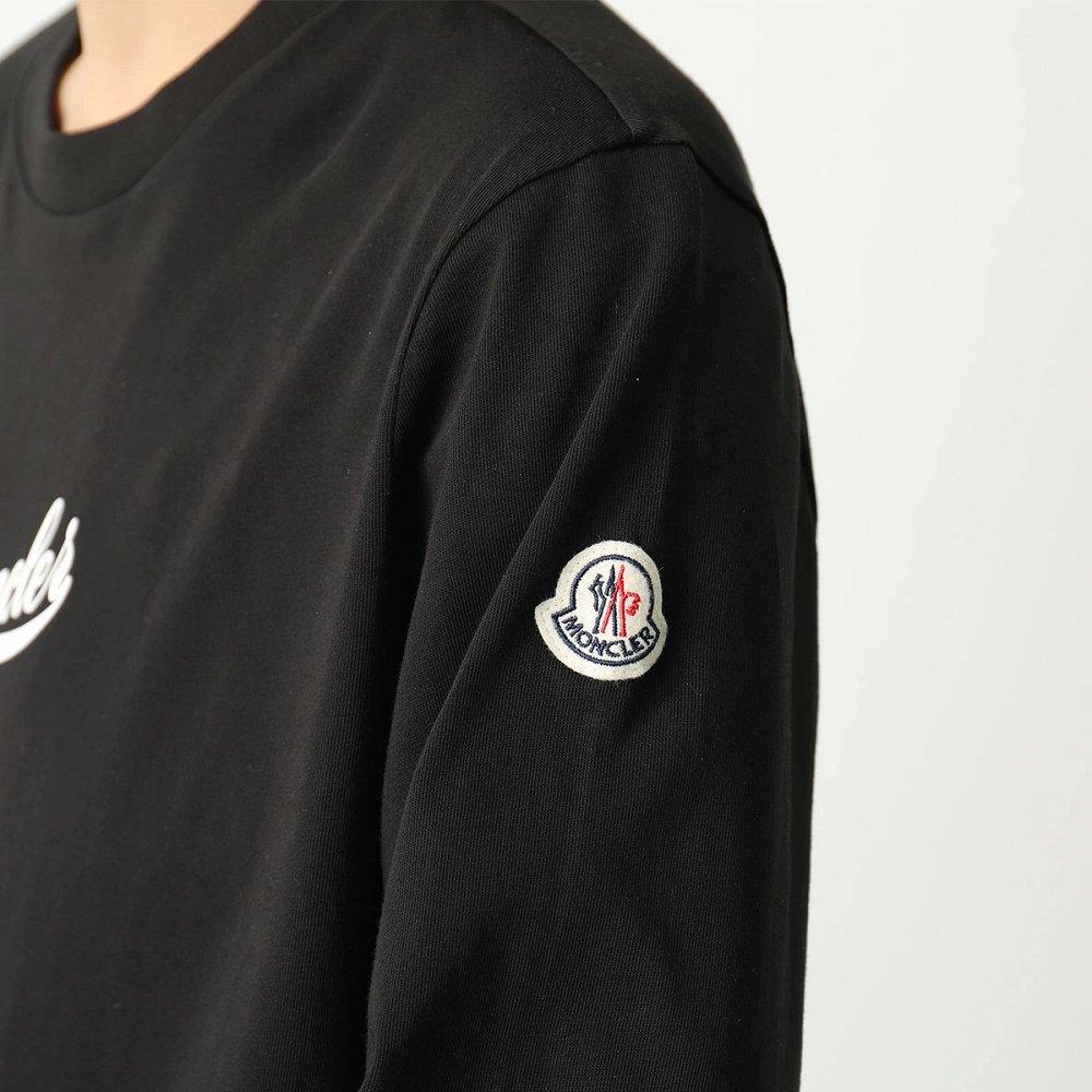 モンクレール 長袖Tシャツ メンズ ロングスリーブ ロンT ロゴ クルーネック コットン 8D00001 8390T