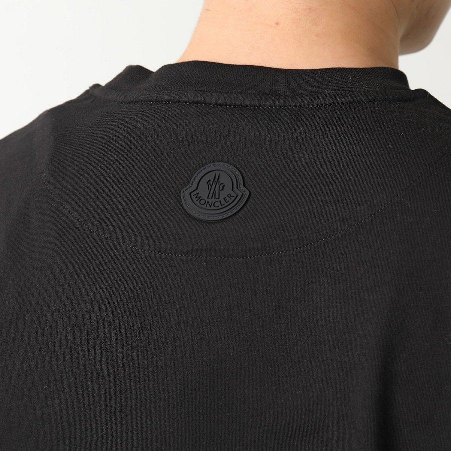 モンクレール 半袖 Tシャツ メンズ ロゴ ロゴT コットン クルーネック 胸ポケット カットソー  8C00036 829H8 999
