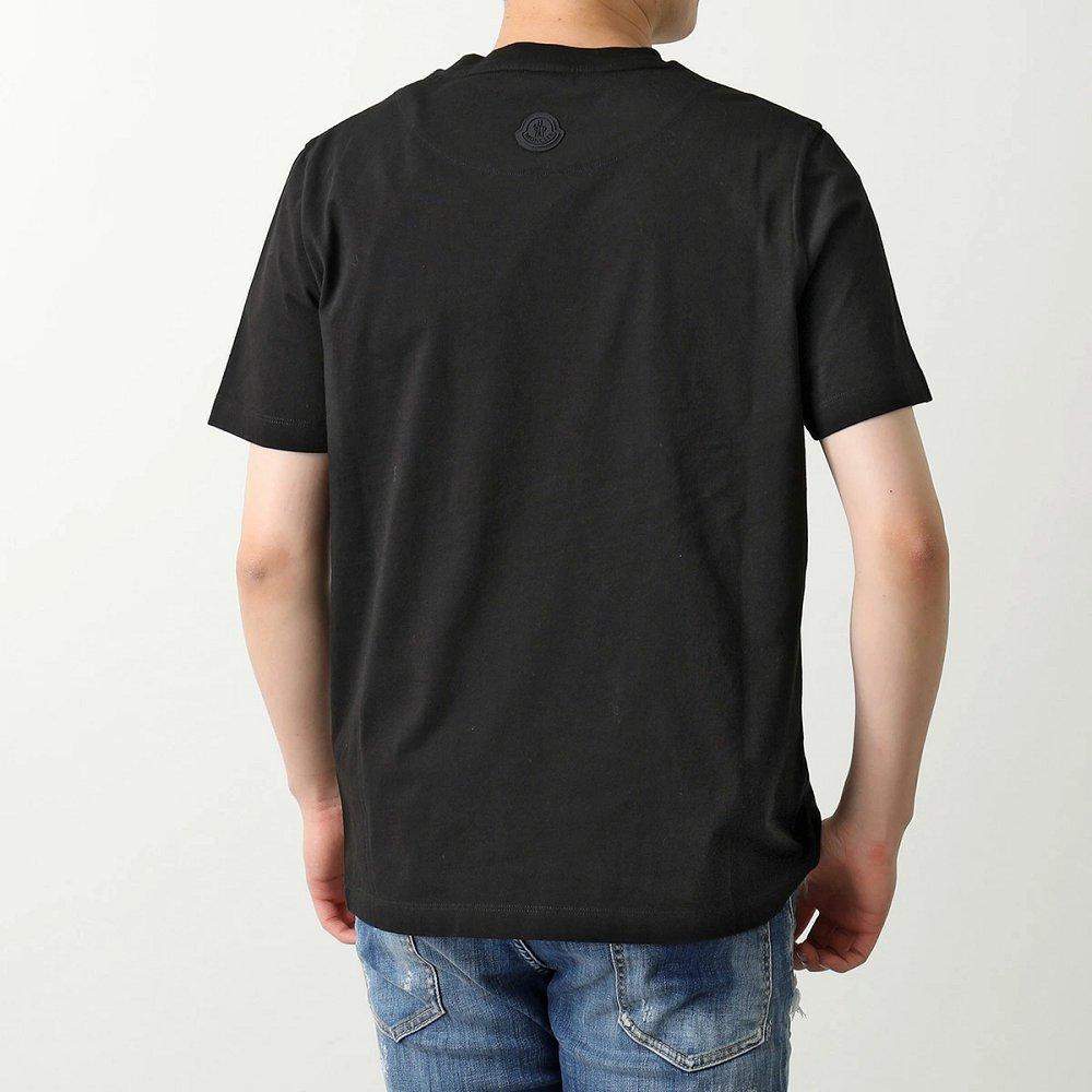 モンクレール 半袖 Tシャツ メンズ ロゴ ロゴT コットン クルーネック 胸ポケット カットソー  8C00036 829H8 999