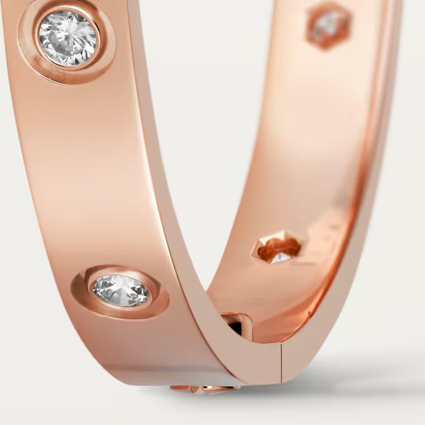 カルティエ Love ブレスレット ダイヤモンド10個 ピンクゴールド ダイヤモンド B6070217