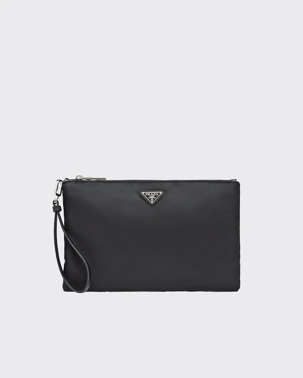 プラダ Re-Nylon xサフィアーノレザー ポーチ 2NH006_2DMH_F0002