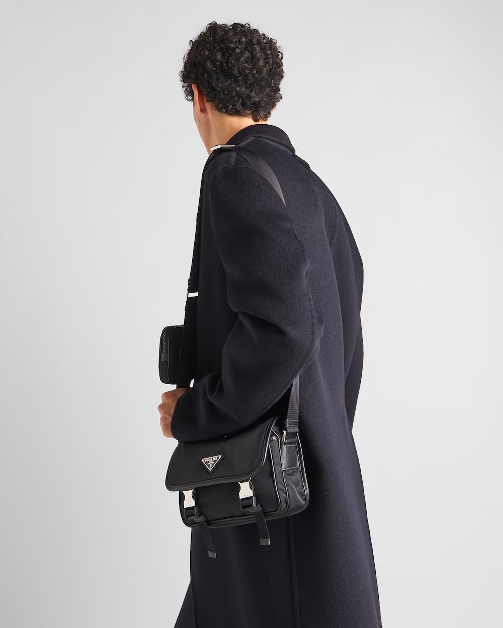 プラダ Re-Nylon xサフィアーノレザー ショルダーバッグ 2VD034_2DMH