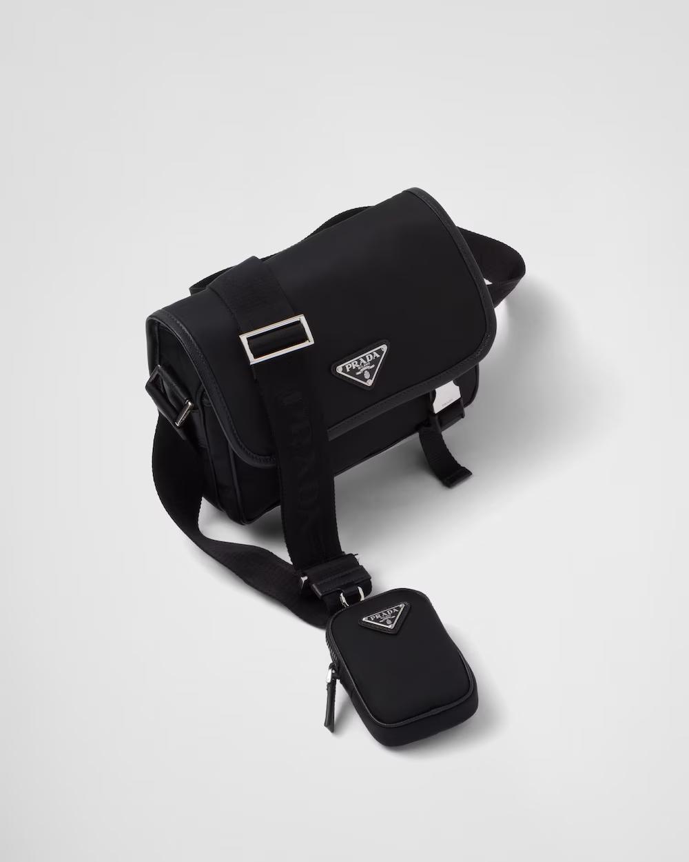 プラダ Re-Nylon xサフィアーノレザー ショルダーバッグ 2VD034_2DMH