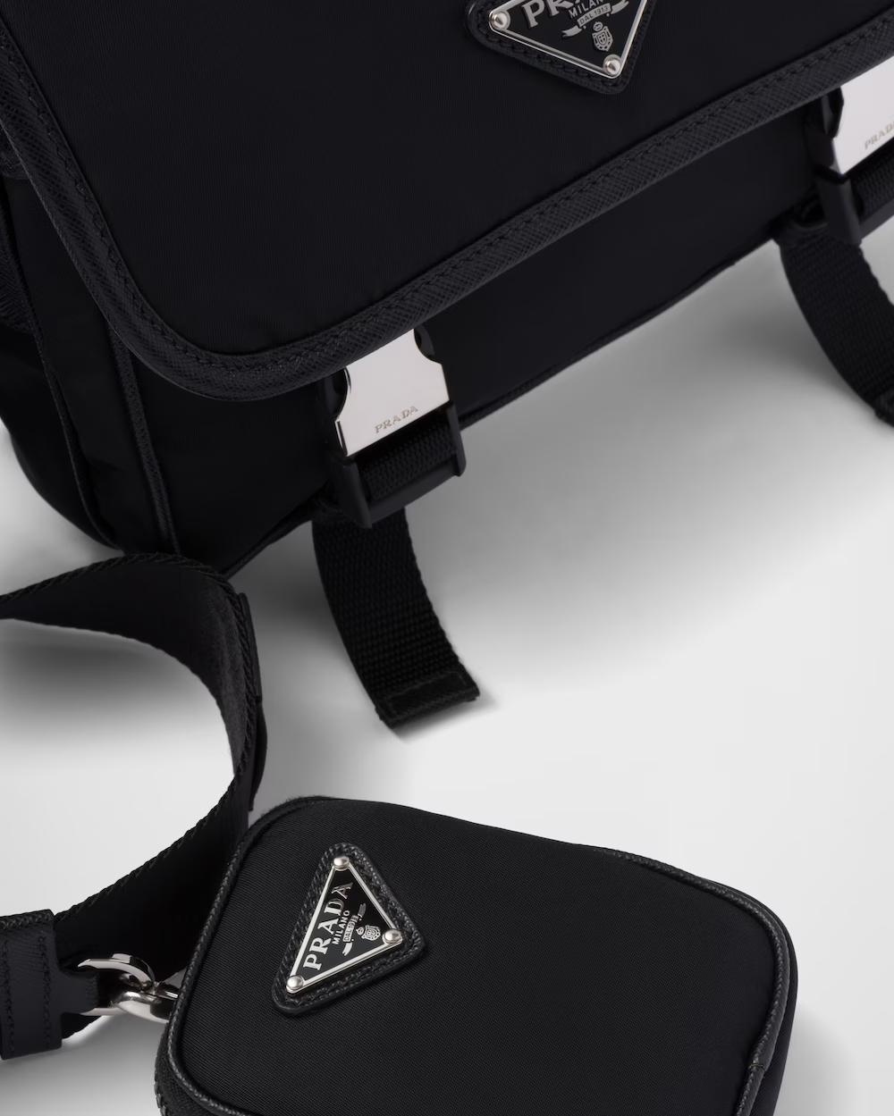 プラダ Re-Nylon xサフィアーノレザー ショルダーバッグ 2VD034_2DMH