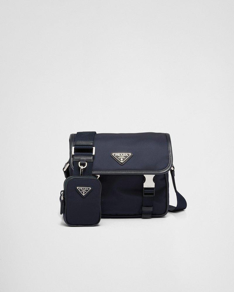プラダ Re-Nylon xサフィアーノレザー ショルダーバッグ 2VD034_2DMH
