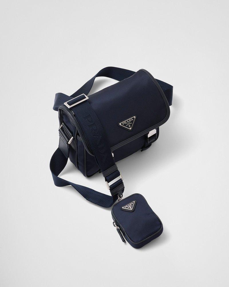 プラダ Re-Nylon xサフィアーノレザー ショルダーバッグ 2VD034_2DMH