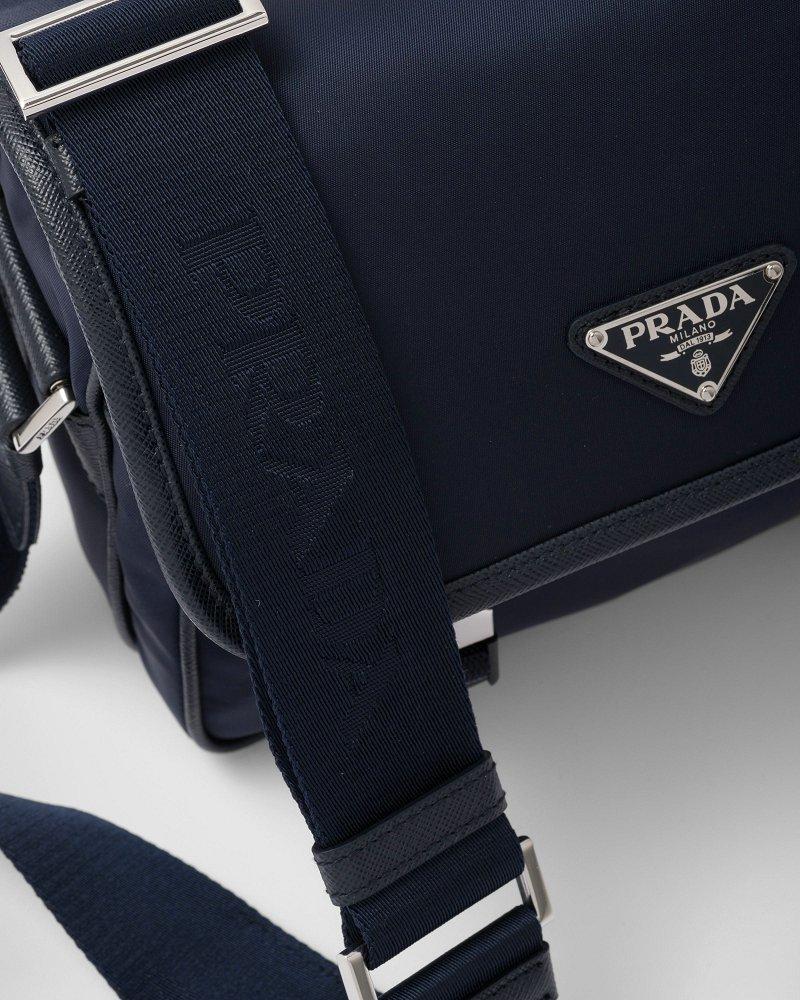プラダ Re-Nylon xサフィアーノレザー ショルダーバッグ 2VD034_2DMH