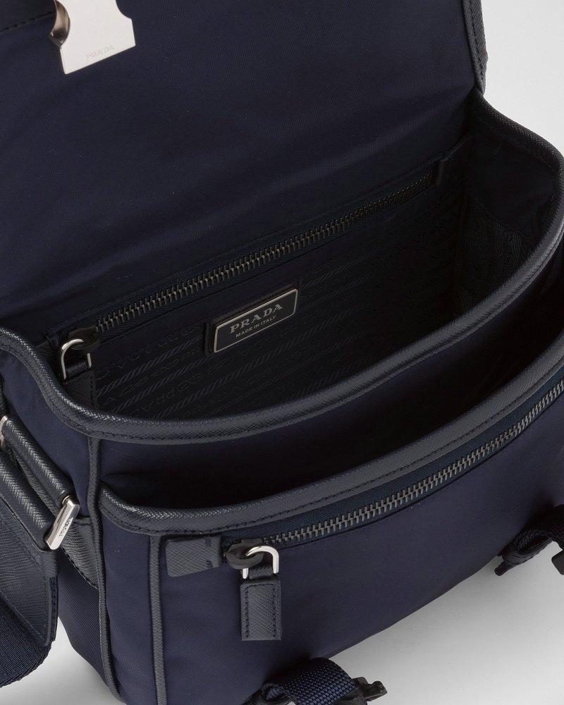 プラダ Re-Nylon xサフィアーノレザー ショルダーバッグ 2VD034_2DMH