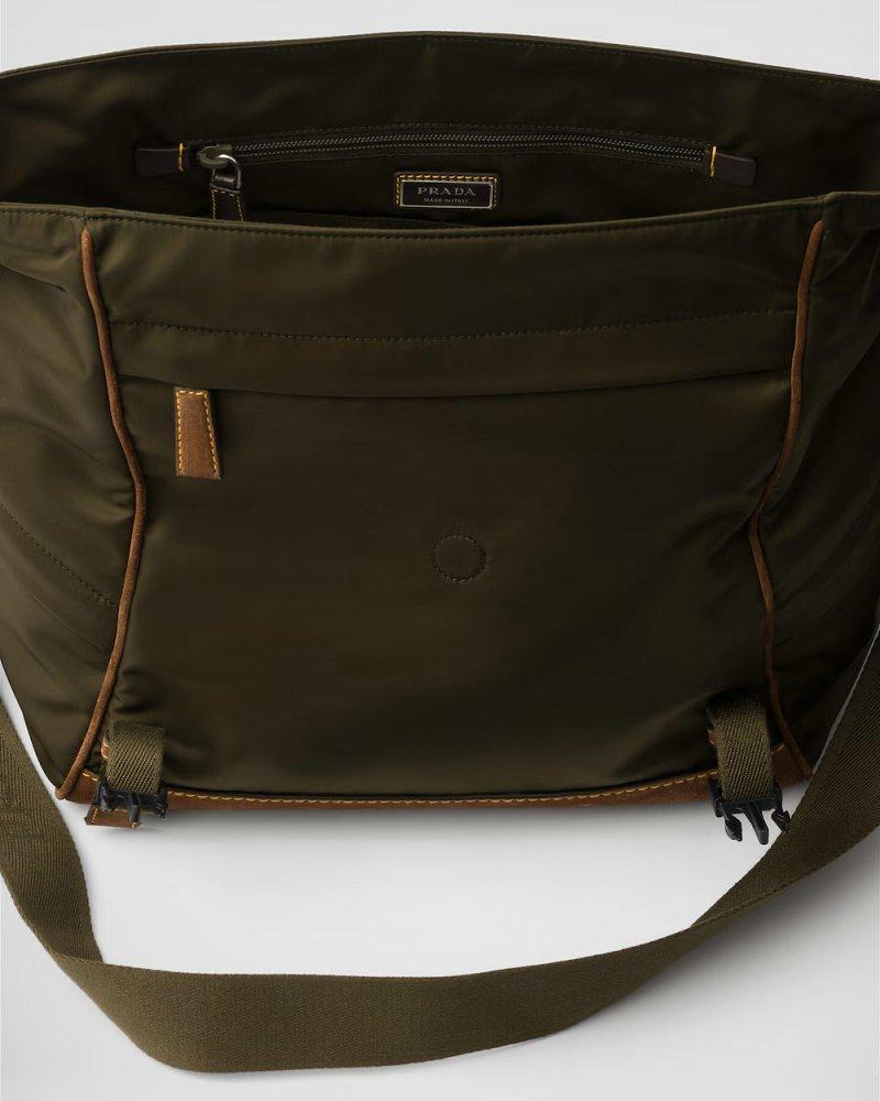 プラダ代引き Re-Nylon xレザー ショルダーバッグ 2VD052_2CX2  2VD052_384