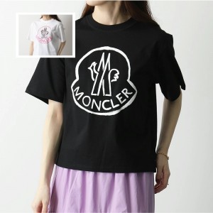 モンクレール 半袖 Tシャツ レディース クルーネック コットン カットソー ロゴT 8C00009 829FB