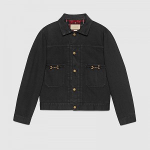 グッチ激安 ホースビット付き デニム ジャケット 697034 XDB0R 1043