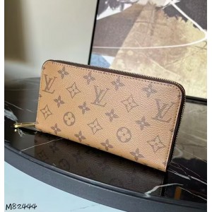 ルイヴィトン モノグラム リバース ジッピーウォレット ラウンドファスナー長財布 M82444