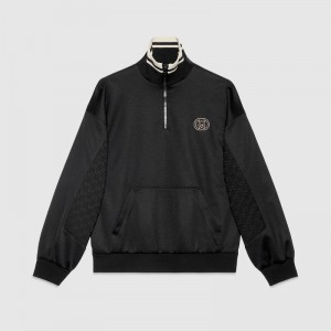 グッチ ハーフジップテクニカルジャージジャケット 768614 XJF4A 1043