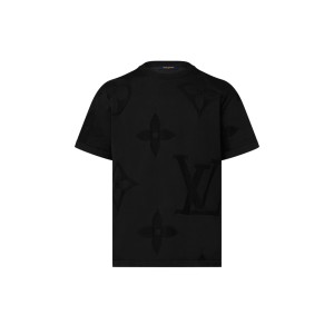 ルイヴィトン激安 ショートスリーブコットン モノグラム クルーネック 半袖Ｔシャツ 1AFYEY