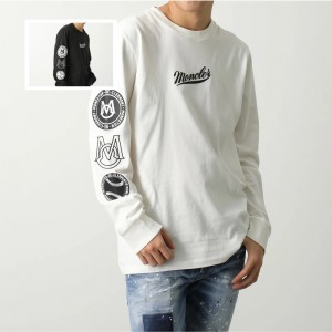 モンクレール 長袖Tシャツ メンズ ロングスリーブ ロンT ロゴ クルーネック コットン 8D00001 8390T