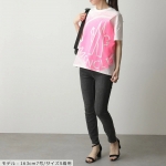 モンクレール Tシャツ 半袖 カットソー ロゴ コットン ペイントデザイン クルーネック レディース 8C7B310 829FB