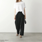 モンクレール GIROCOLLO メタルロゴ クルーネック 半袖 Tシャツ カットソー レディース 8C70410 V8094 001
