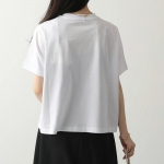モンクレール GIROCOLLO メタルロゴ クルーネック 半袖 Tシャツ カットソー レディース 8C70410 V8094 001